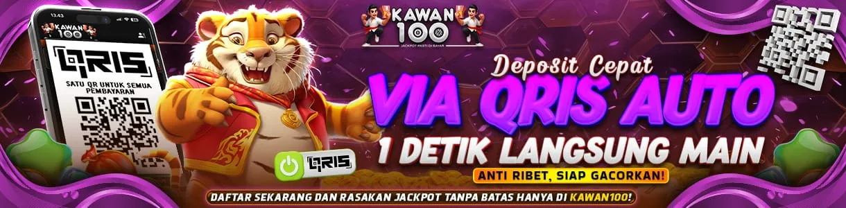 Deposit pakai Qris bisa semua bank dan ewallet di situs kawan100